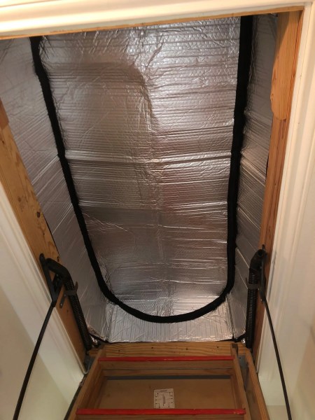 attic door cover for a home