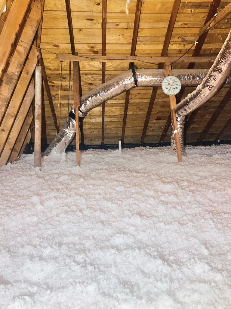 new insulation in a Houston home attic