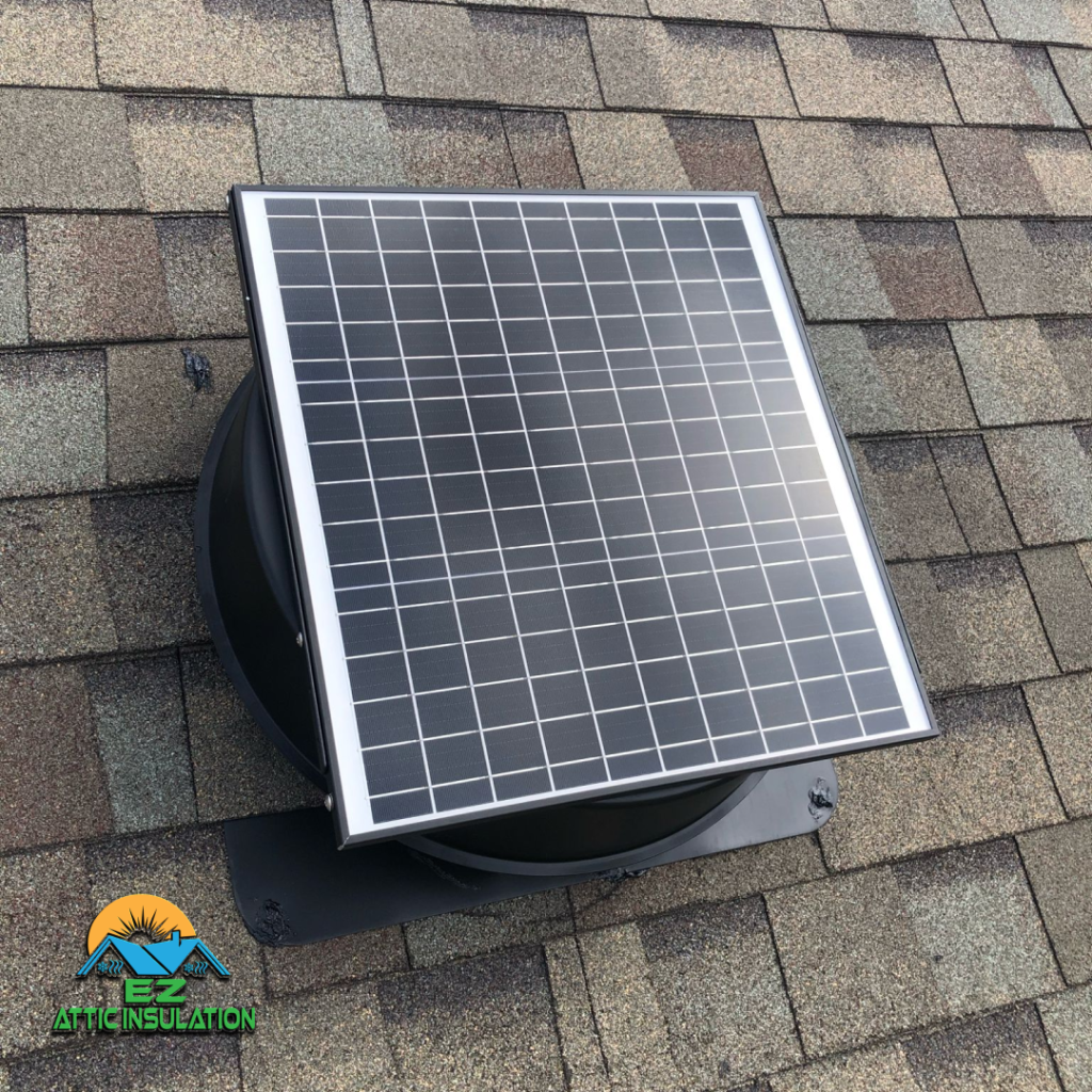 Solar Attic Fan Installation with EZ Attic Insulation