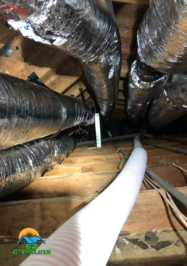 air ducts service at a houston home by ez attic insulation
