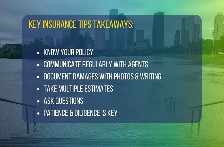 Insurance Takeaways infographic for EZ Attic for post hurricane damages