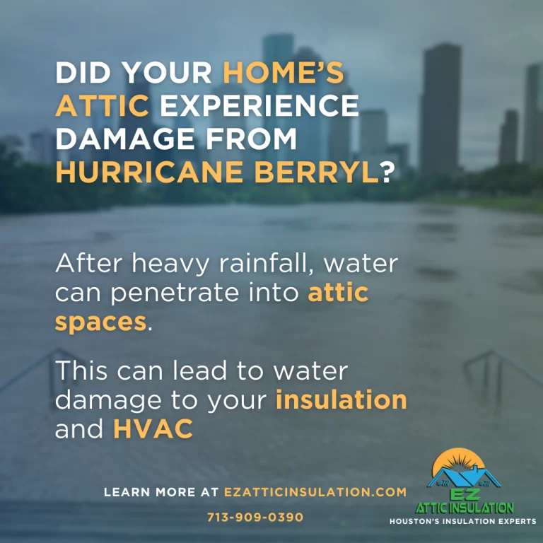 hurricane beryl and insulation hvac damage infographic