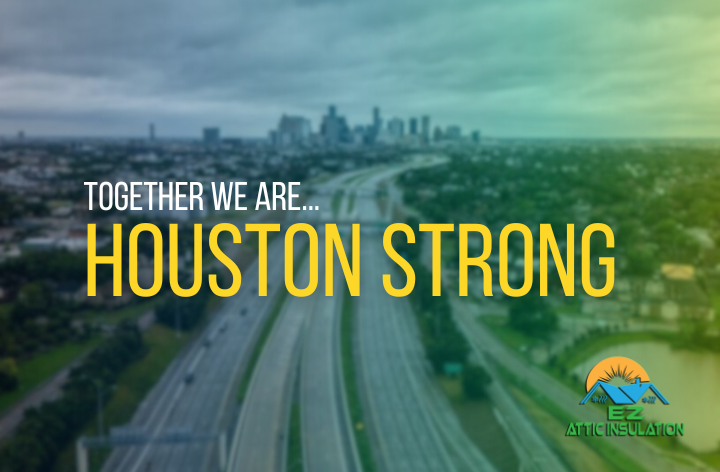 Houston Strong inspirational image for post hurricane blog