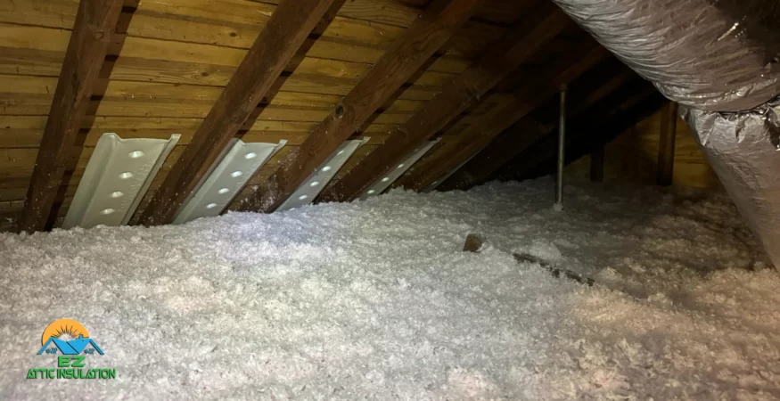 New insulation installation by EZ Attic Insulation in a Houston Home