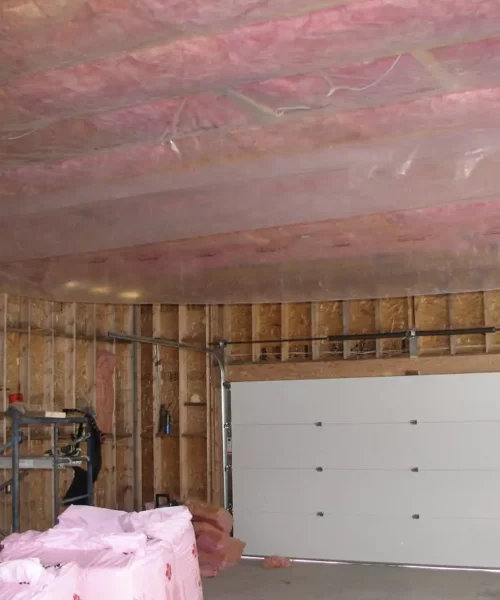 batt insulation in a home's garage