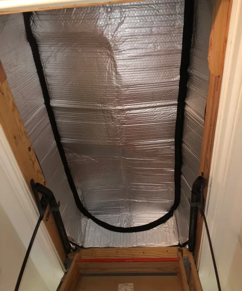 attic door cover for a home